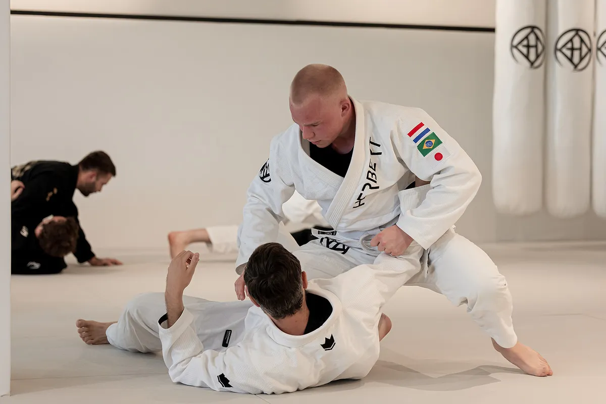 Braziliaans Jiu Jitsu 1 Braziliaans Jiu Jitsu sparren bij Sportschool Herbert in Ede