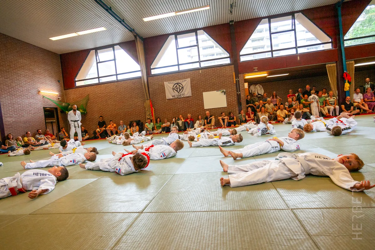 Kids Judo 8 Kinderen tijdens kids judo bij Sportschool Herbert in Ede